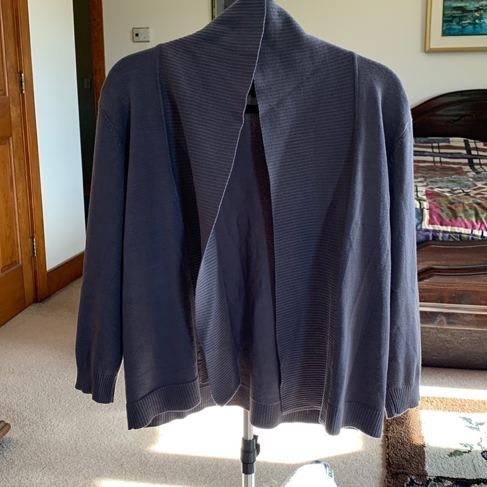 𝅺89th & Madison Open Front Cardigan Size XL EUC - Picture 3 of 4